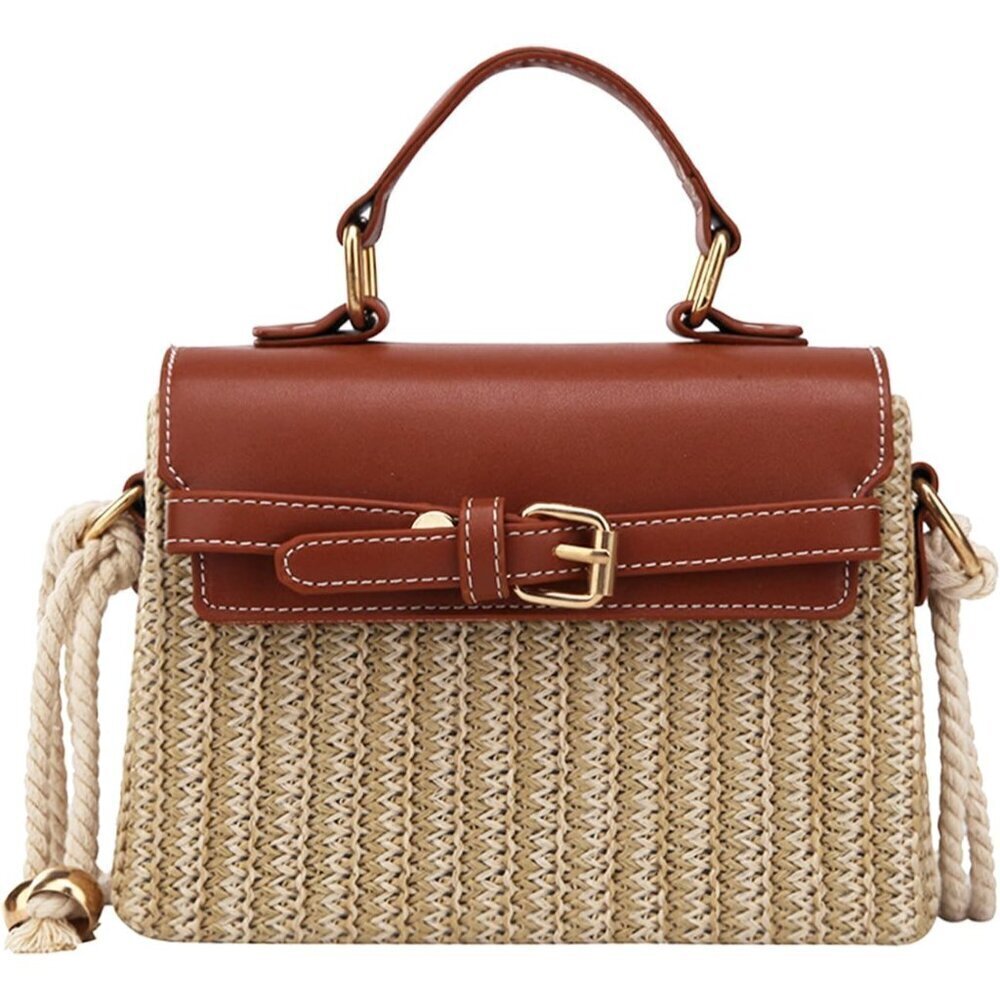 Straw Crossbody Bag Women Summer Beach Purse Casual Handbag Vacation